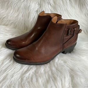 Bussola Ariana Leather Ankle Booties Size EU38